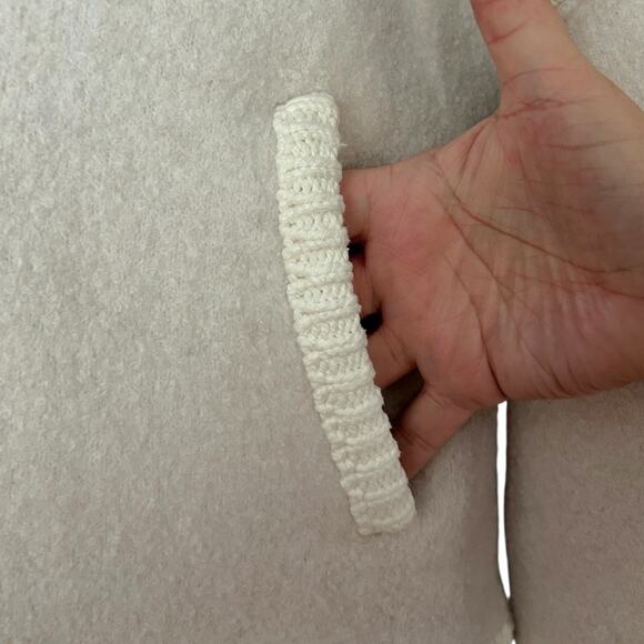 Free People Always Sweater Jacket Women's XL Sea Salt Combo Minimalist NEW - Picture 5 of 7